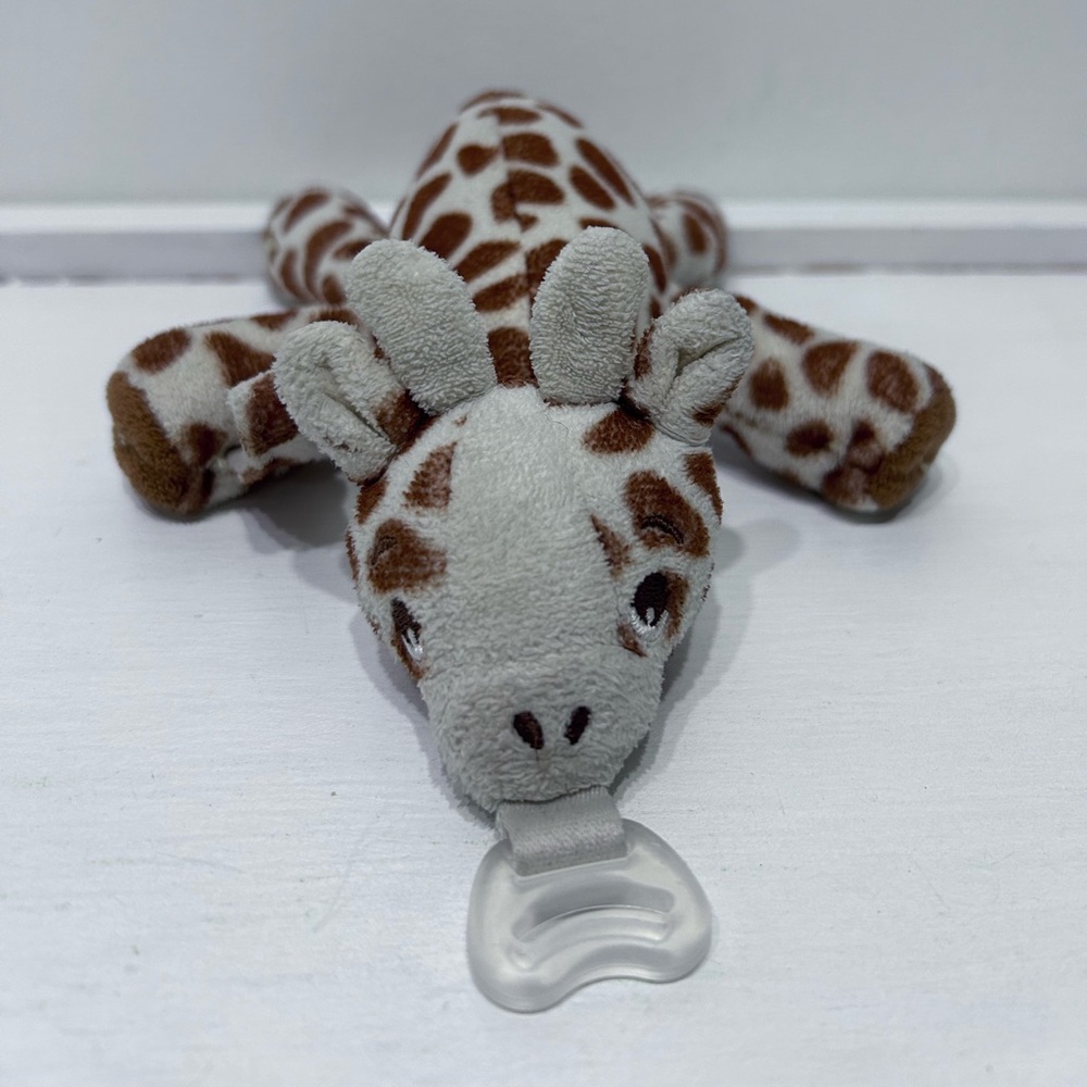 Philips AVENT Pacifier Holder Soothe Giraffe Lovey Snuggle Plush